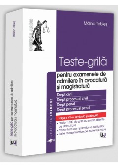 Teste grila pentru examenele de admitere in avocatura si magistratura Drept civil Drept procesual civil Drept penal Drept procesual penal