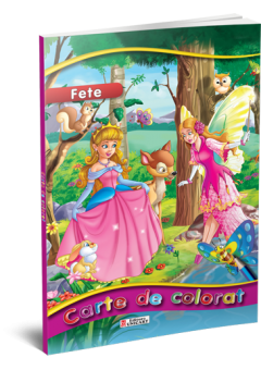 Carte de colorat - Fete..